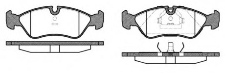 Комплект тормозных колодок, дисковый тормоз WOKING P3863.10 (фото 1)