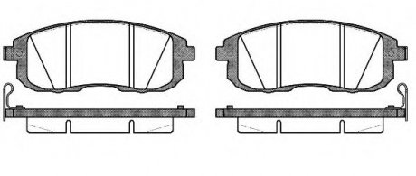 Комплект тормозных колодок, дисковый тормоз WOKING P3933.14