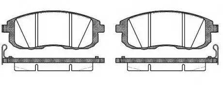 Гальмівні колодки перед. Cube/Juke/Latitude/SX4/Teana (06-21) WOKING P3933.14