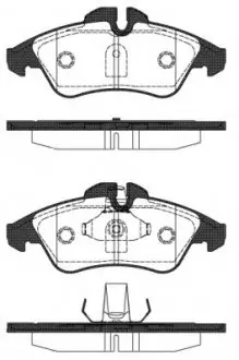 Комплект гальмівних колодок, дискове гальмо WOKING P4783.10