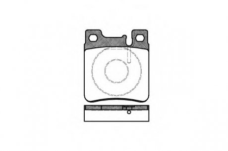 Комплект тормозных колодок, дисковый тормоз WOKING P5073.00 (фото 1)