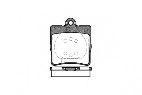 Комплект тормозных колодок, дисковый тормоз WOKING P7783.00 (фото 1)