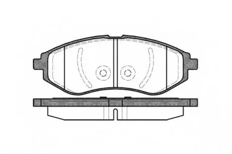 Комплект тормозных колодок, дисковый тормоз WOKING P8863.00