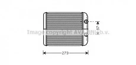 Теплообменник, отопление салона AVA QUALITY COOLING AVA COOLING RT6343