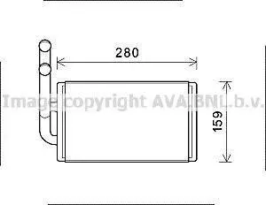 Теплообменник, отопление салона AVA QUALITY COOLING AVA COOLING OL6570