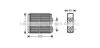 Теплообменник, отопление салона AVA QUALITY COOLING OL6403 OL6403