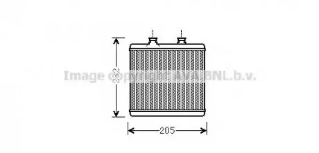 Теплообменник, отопление салона AVA QUALITY COOLING AVA COOLING MS6472