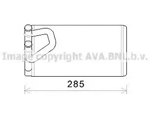 Теплообменник, отопление салона AVA QUALITY COOLING AVA COOLING DN6373