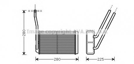 Теплообмінник, Система опалення салону AVA AVA COOLING AU6195