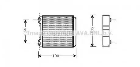 Теплообменник, отопление салона AVA QUALITY COOLING AVA COOLING AI6183