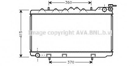 Радиатор, охлаждение двигателя AVA QUALITY COOLING AVA COOLING DN2094 (фото 1)