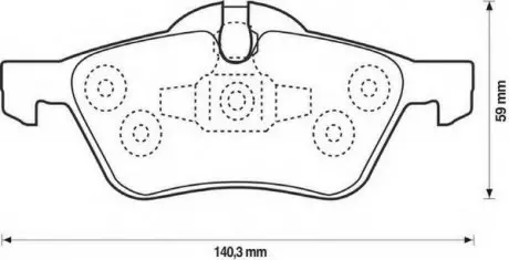 Гальмівні колодки передні MINI Cooper, S, One, D Jurid 571992J