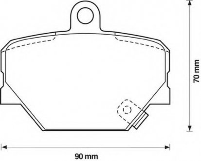 Комплект тормозных колодок, дисковый тормоз Jurid 571995J (фото 1)