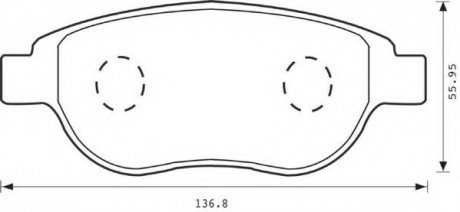 Комплект гальмівних колодок, дискове гальмо Jurid 573031J