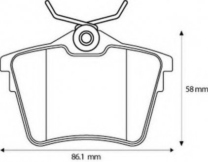 Комплект тормозных колодок, дисковый тормоз Jurid 573133J (фото 1)
