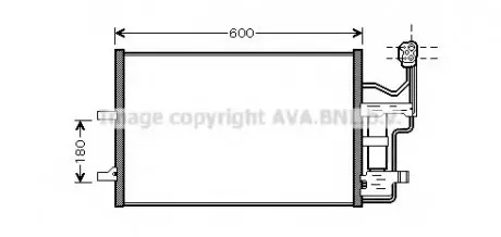 Конденсер MAZDA 3 1.62.0 03- AVA QUALITY COOLING AVA COOLING MZ5184D