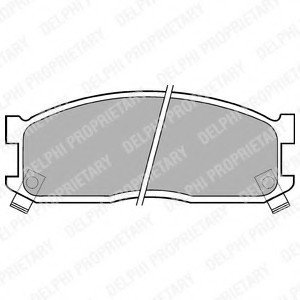 Комплект тормозных колодок, дисковый тормоз Delphi LP530 (фото 1)