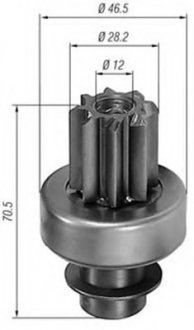 Провідна шестерня стартер MAGNETI MARELLI 940113020148 (фото 1)