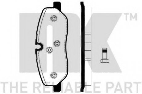 Комплект тормозных колодок, дисковый тормоз NK 224030 (фото 1)