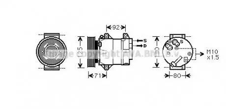 Компрессор, кондиционер AVA QUALITY COOLING AVA COOLING RTAK103