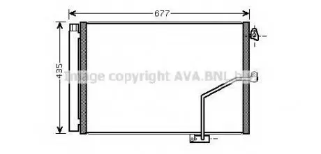 Радіатор кондиціонера AVA QUALITY COOLING AVA COOLING MSA5450D
