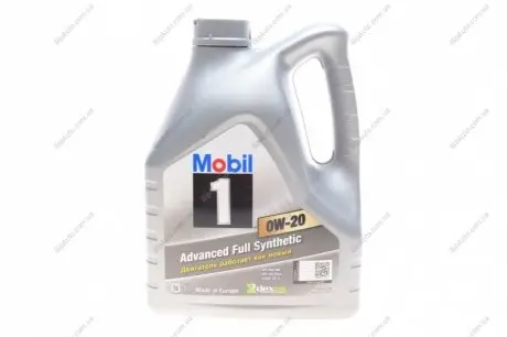 Олива моторна 1 0W20 / 4л MOBIL 152559