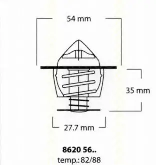 Термостат, охлаждающая жидкость TRISCAN 8620 5682