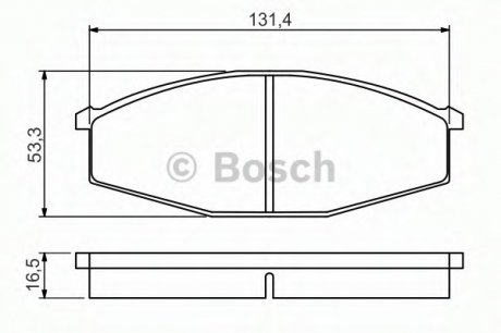 ГАЛЬМІВНІ КОЛОДКИ,ДИСКОВІ BOSCH 0 986 494 566