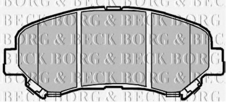 Комплект гальмівних колодок BORG & BECK BBP2084