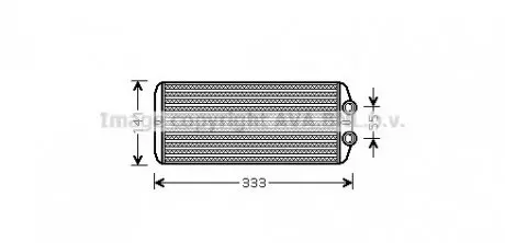 Радіатор обігрівача AVA QUALITY COOLING AVA COOLING PEA6312