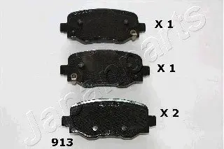 Комплект тормозных колодок JAPANPARTS PP-913AF (фото 1)