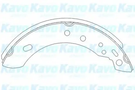 Комплект тормозных колодок PARTS KAVO KBS-7401