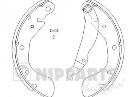 Комплект тормозных колодок NIPPARTS J3500900