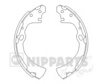 Комплект тормозных колодок NIPPARTS J3501038