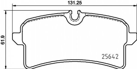 Комплект тормозных колодок BREMBO P 65 040 (фото 1)
