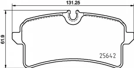 Комплект гальмівних колодок BREMBO P 65 040