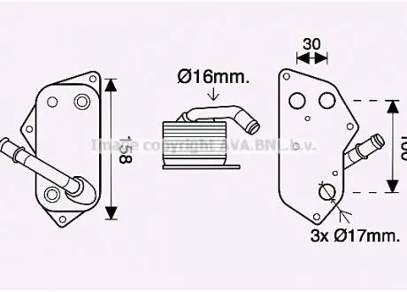 Теплообменник AVA QUALITY COOLING AVA COOLING BW3558