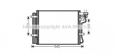 Конденсатор AVA QUALITY COOLING AVA COOLING KA5134D (фото 1)