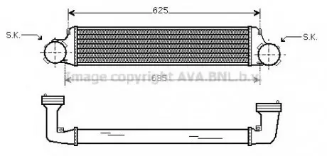 Інтеркулер AVA AVA COOLING BW4280