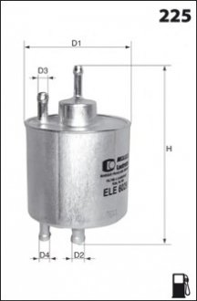 Топливный фильтр MECAFILTER ELE6093 (фото 1)