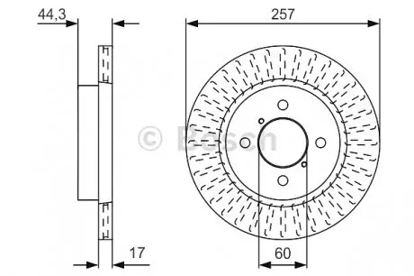 Тормозной диск BOSCH 0 986 479 U93