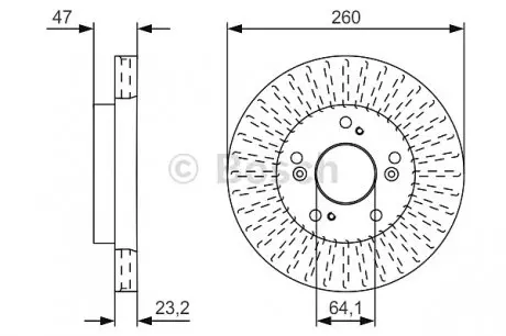 Тормозной диск BOSCH 0 986 479 U92