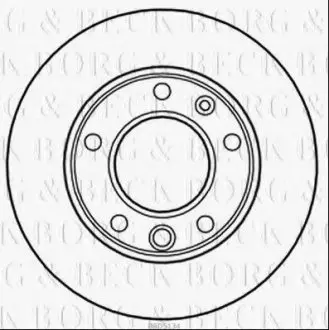 Тормозной диск BORG & BECK BBD5134