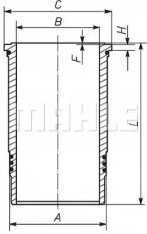 Деталь двигуна KNECHT MAHLE / KNECHT 209WN1701