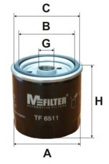 Масляний фільтр M-FILTER TF 6511 (фото 1)