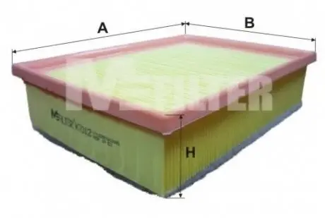 Воздушный фильтр MFILTER M-FILTER K 7012