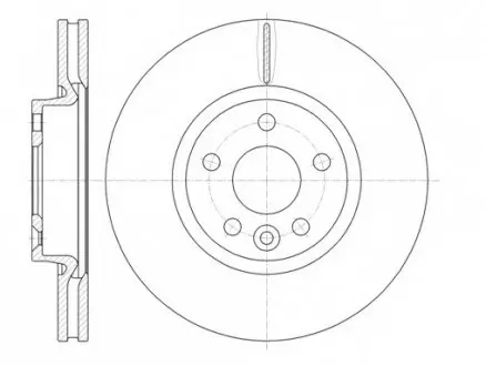Гальмівний диск перед. Mondeo IV/S-MAX/Galaxy 06-15 (300x28) WOKING D61019.10
