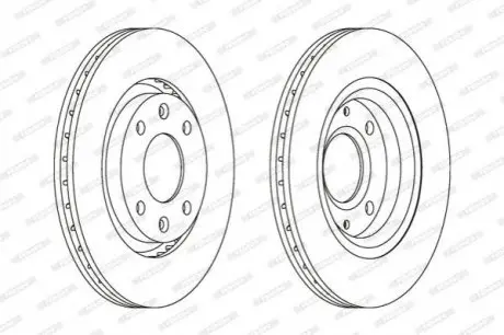 Гальмівний диск FERODO DDF1140C
