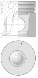 Поршень KOLBENSCHMIDT 40554600