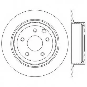 Гальмівний диск задній Nissan Altima, Juke, Maxima, Tiida, Teana, Sentra, Qashqai, Pulsar, NV200 Jurid 562576JC